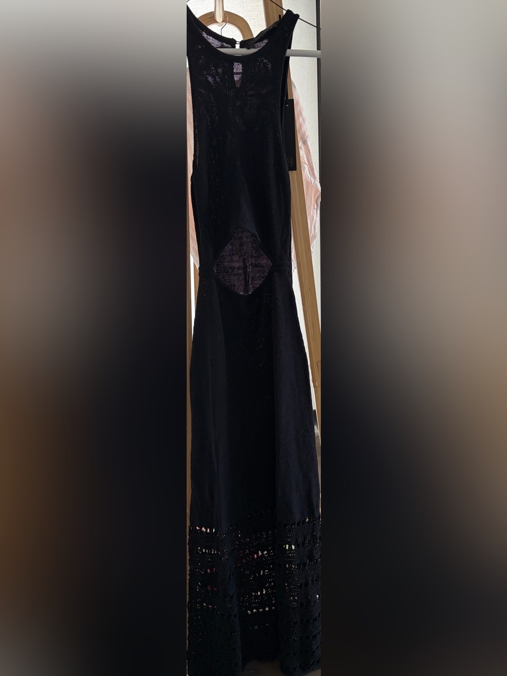 House of Harlow long Black Sleeveless Maxi knit cutout dress - Picture 6 of 7